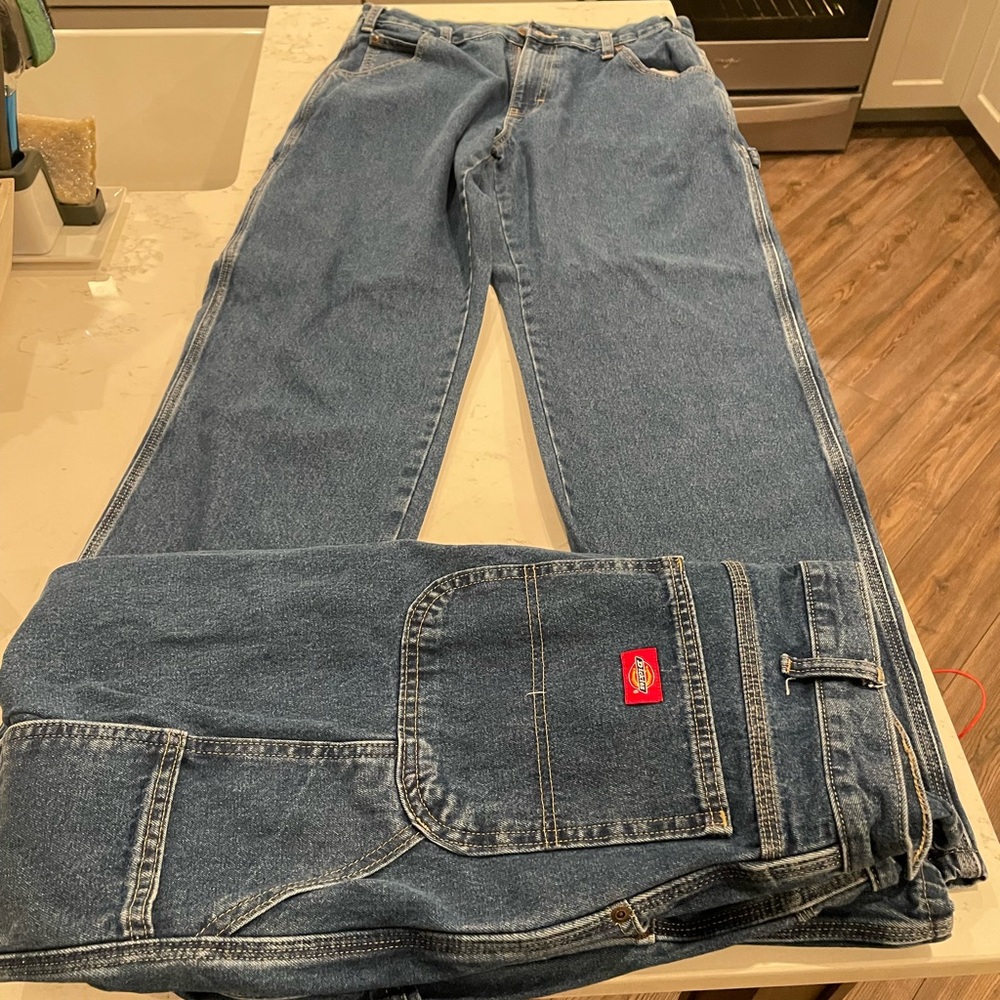 (2) NWOT Dickies Relaxed Fit Carpenter Jeans 33x32